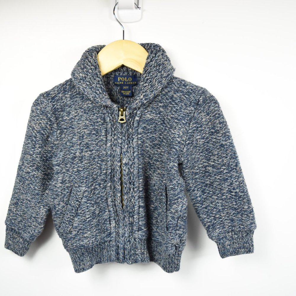 Ralph Lauren Polo full zip sweater 2T